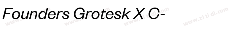 Founders Grotesk X C字体转换